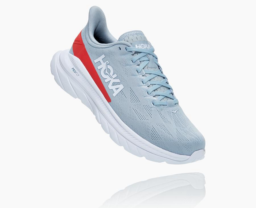 Hoka One One Løbesko Herre - Mach 4 - Blå/Hvide - 671204MLC